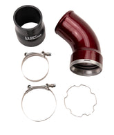 Wehrli Custom Fab 2006-2010 LBZ/LMM Duramax Passenger Side Intercooler Outlet Elbow Kit WCFab Red